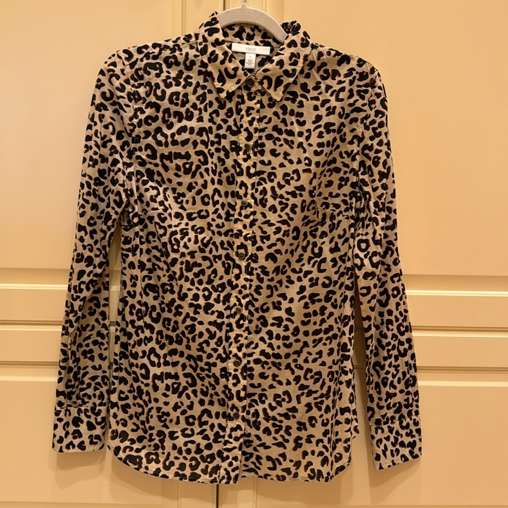 1901 Leopard button down shirt